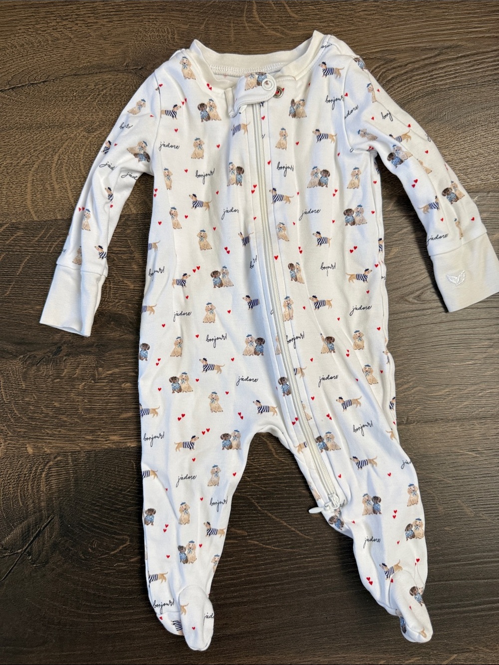 Petite Plume Infant Double Zip Jammies